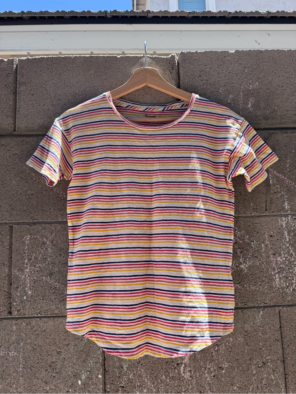 Madewell Classic Multicolor Striped Tee extra small